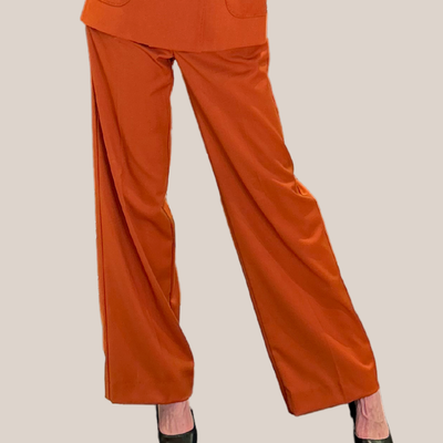 Soft Touch Wide Leg Pant - Orange