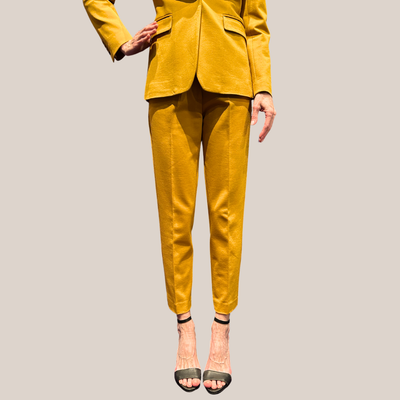 Jersey Slim Leg Pants - Yellow - Gotstyle