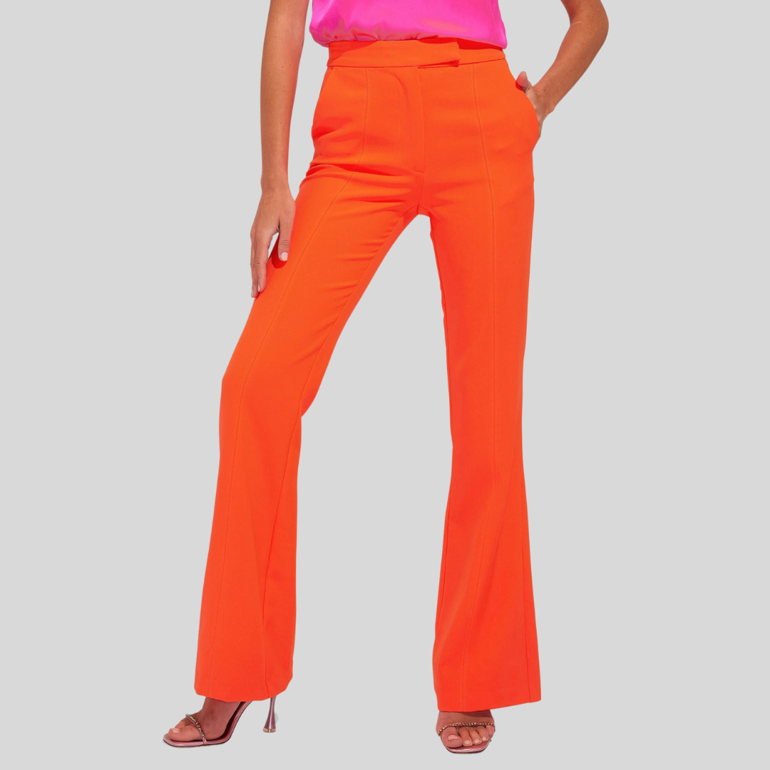 Gotstyle Fashion - Generation Love Pants Flared Crepe Pant - Orange