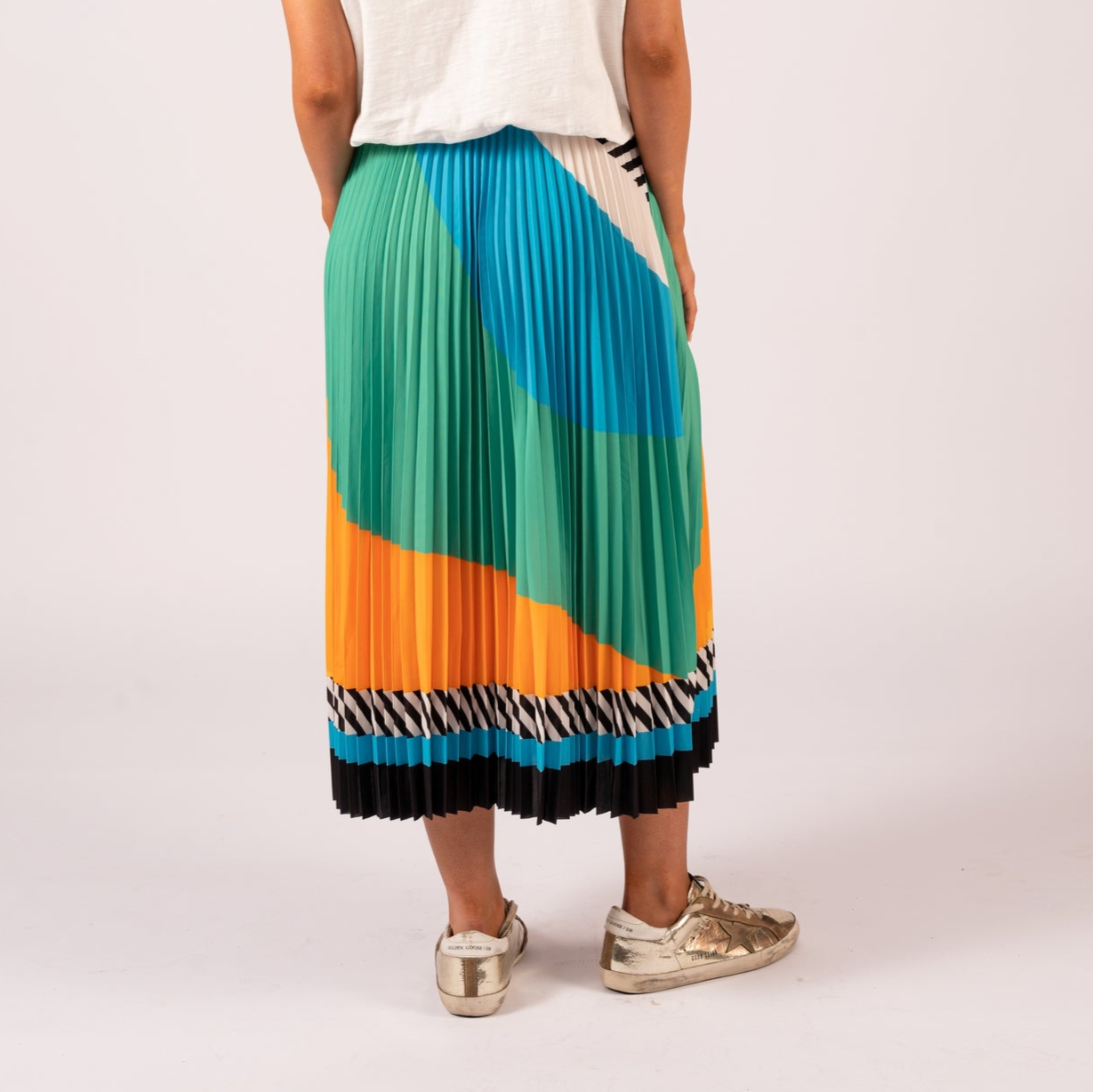 Gotstyle Fashion - We Are The Others Skirts Abstract Print Pleated Skirt - Multi