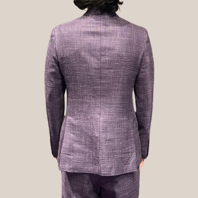 Gotstyle Fashion - Christopher Bates Suits Mesh Weave Stretch Blazer - Purple