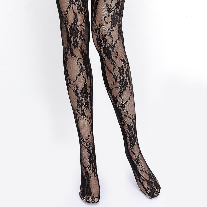 Lace Tights - Black