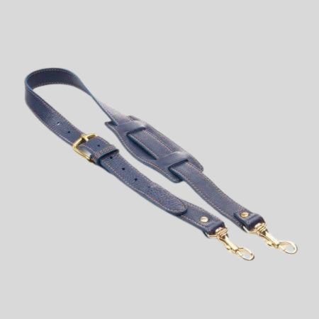 Italian Leather Briefcase - Blue