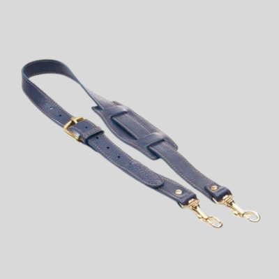 Italian Leather Briefcase - Blue