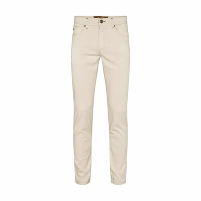 Gotstyle Fashion - Sand Pants Suede Touch Slim Fit 5-Pocket Chino - Beige