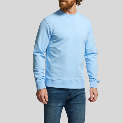 Gotstyle Fashion - Easy Mondays Sweatshirts Crew Neck Terry Sweatshirt - Light Blue