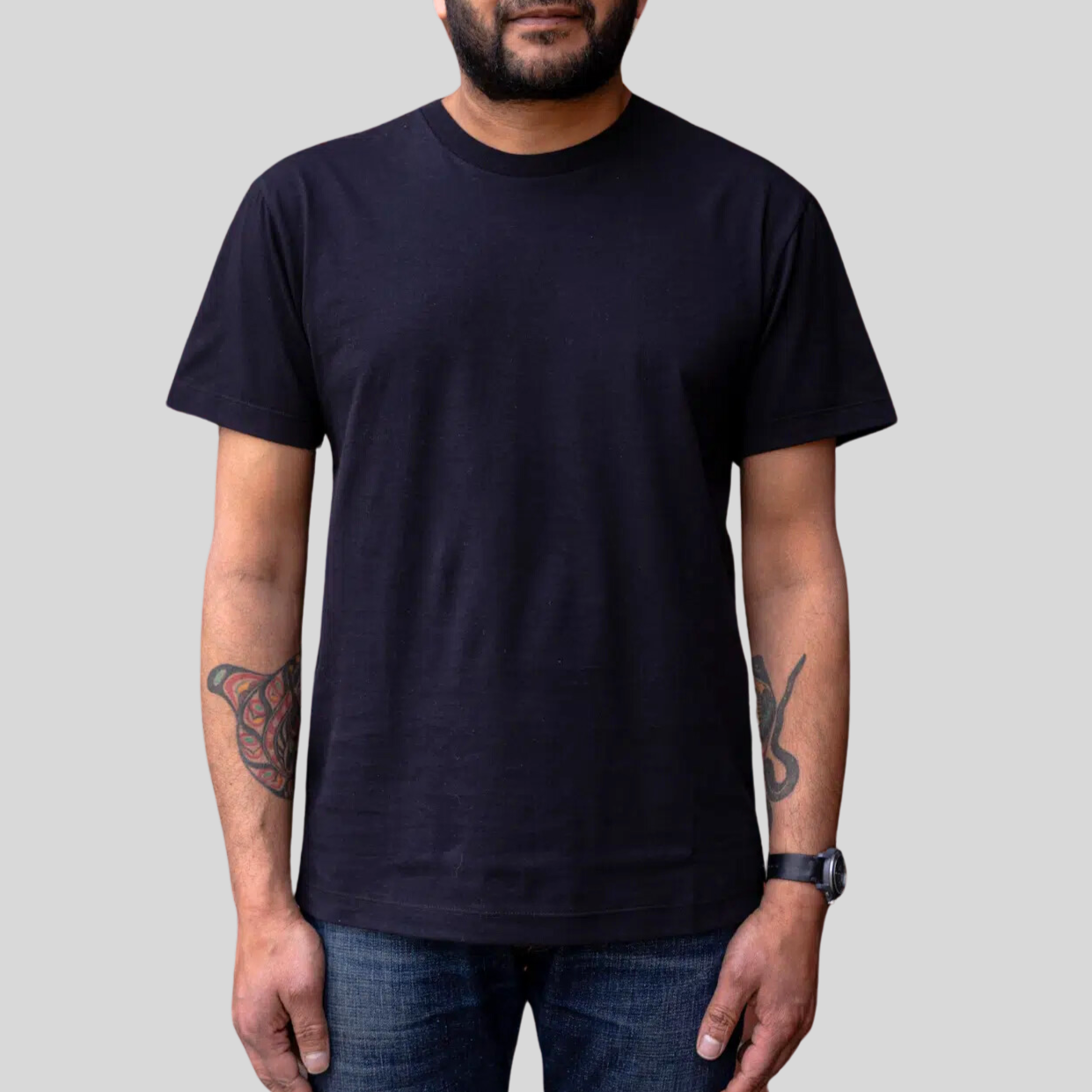 Classic Organic Cotton Crew T-Shirt - Black