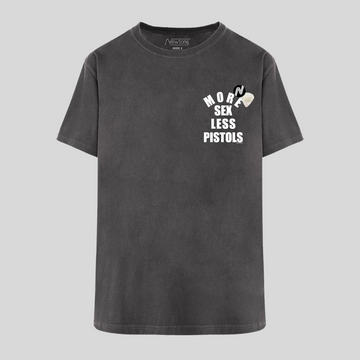 Less Pistols Soft Crew Tee - Charcoal