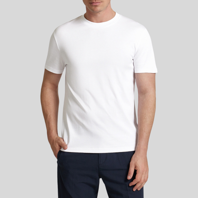 Mercerized Cotton Crew T-Shirt - White