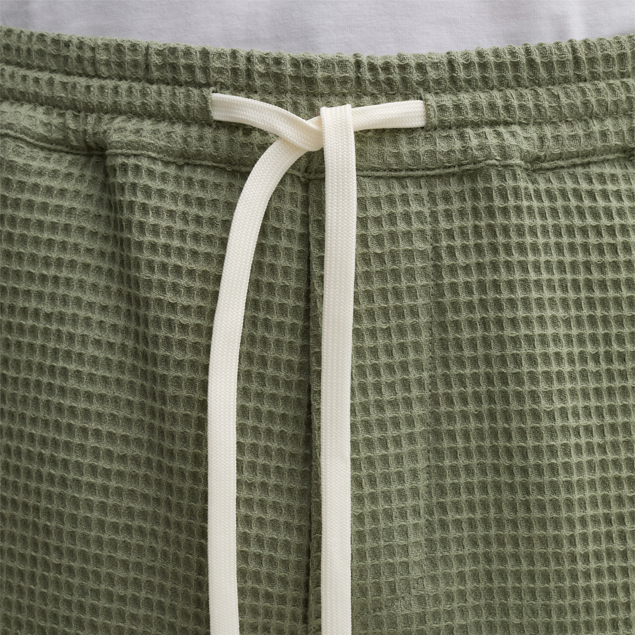 Drawstring Elastic Waist Shorts - Olive