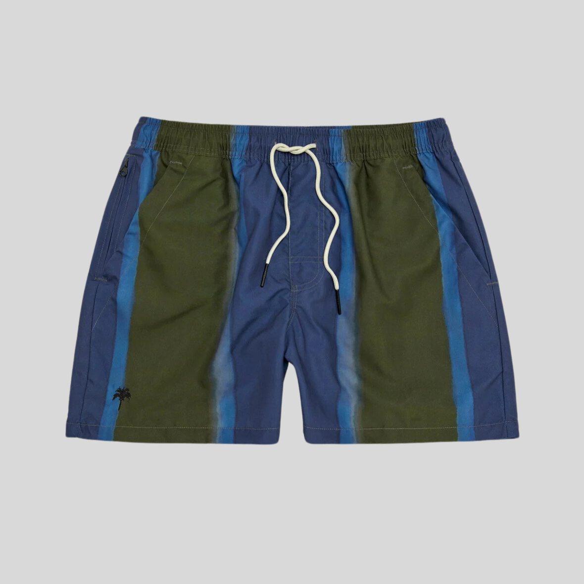 Gotstyle Fashion - OAS Shorts Wide Stripe Swim Shorts - Blue/Army