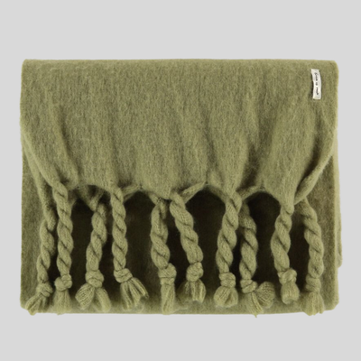 Gotstyle Fashion - Circle Of Trust Scarves Scarf with Twisted Fringes - Winter Moss