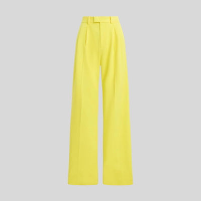 Gotstyle Fashion - Favorite Daughter Pants Pleated Mid-Rise Wide-Leg Pant - Yellow