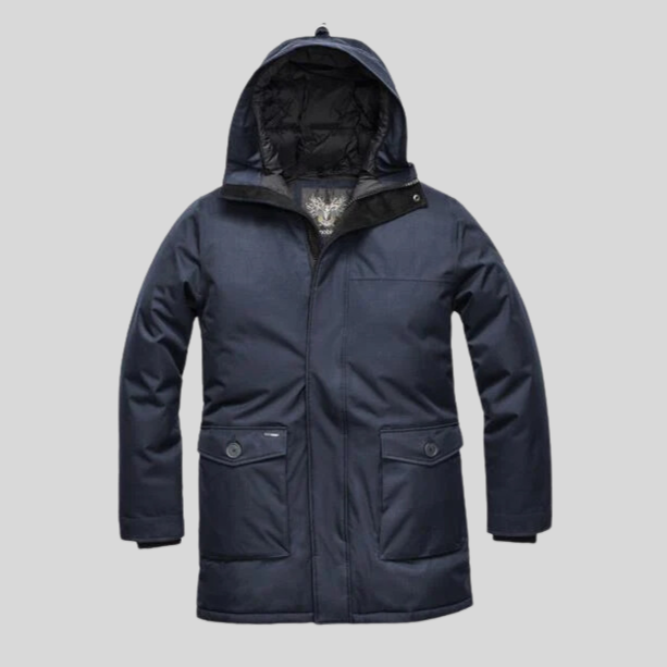 Crosshatch Parka - Navy