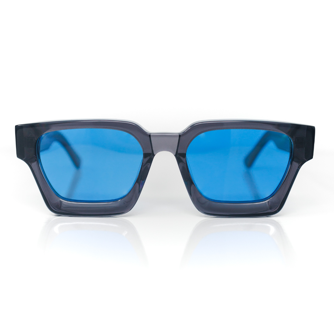 Gotstyle Fashion - Zega Eyewear Acetate Frame Sunglasses - Flowrescent - Clear Blue