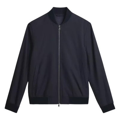 Gotstyle Fashion - J.Lindeberg Jackets Zip Up Light Bomber-Style Jacket - Navy