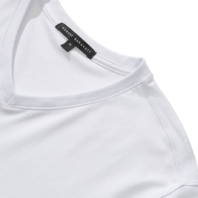 Gotstyle Fashion - Robert Barakett T-Shirts Soft Pima Cotton V-Neck Tee - White