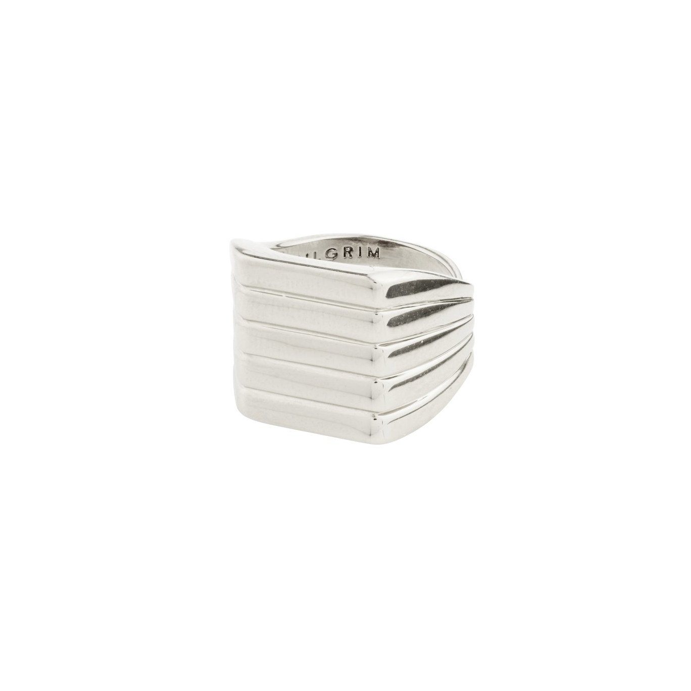 Gotstyle Fashion - Pilgrim Jewellery Layered Structure Silver Plated Ring