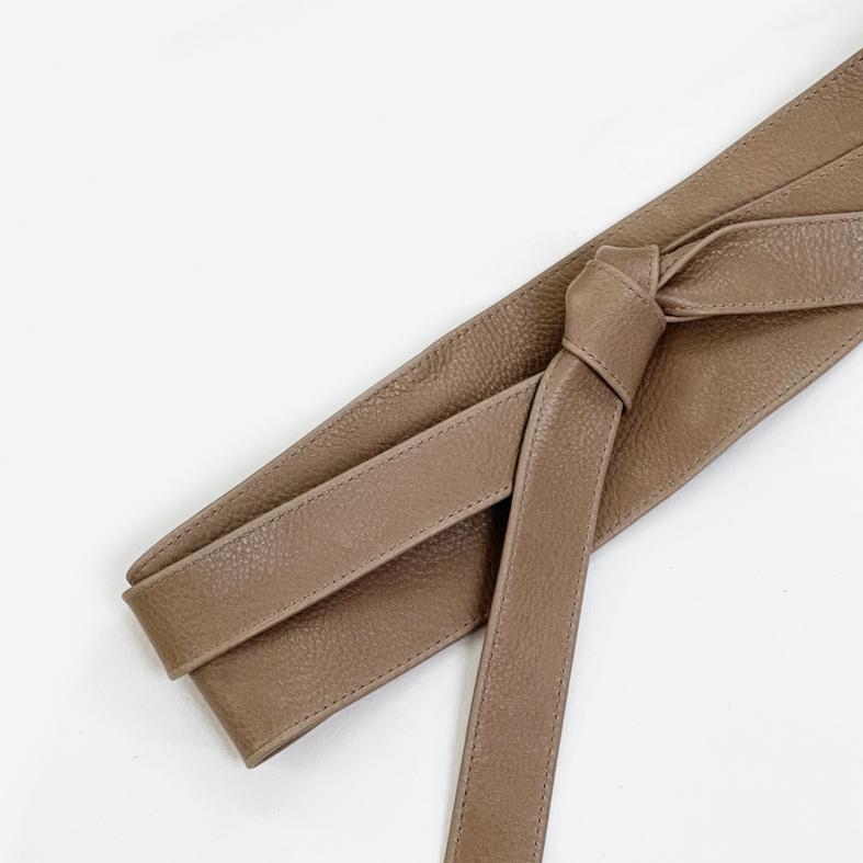 Gotstyle Fashion - BRAVE Leather Belts Obi Style Wrap Leather Belt - Tan