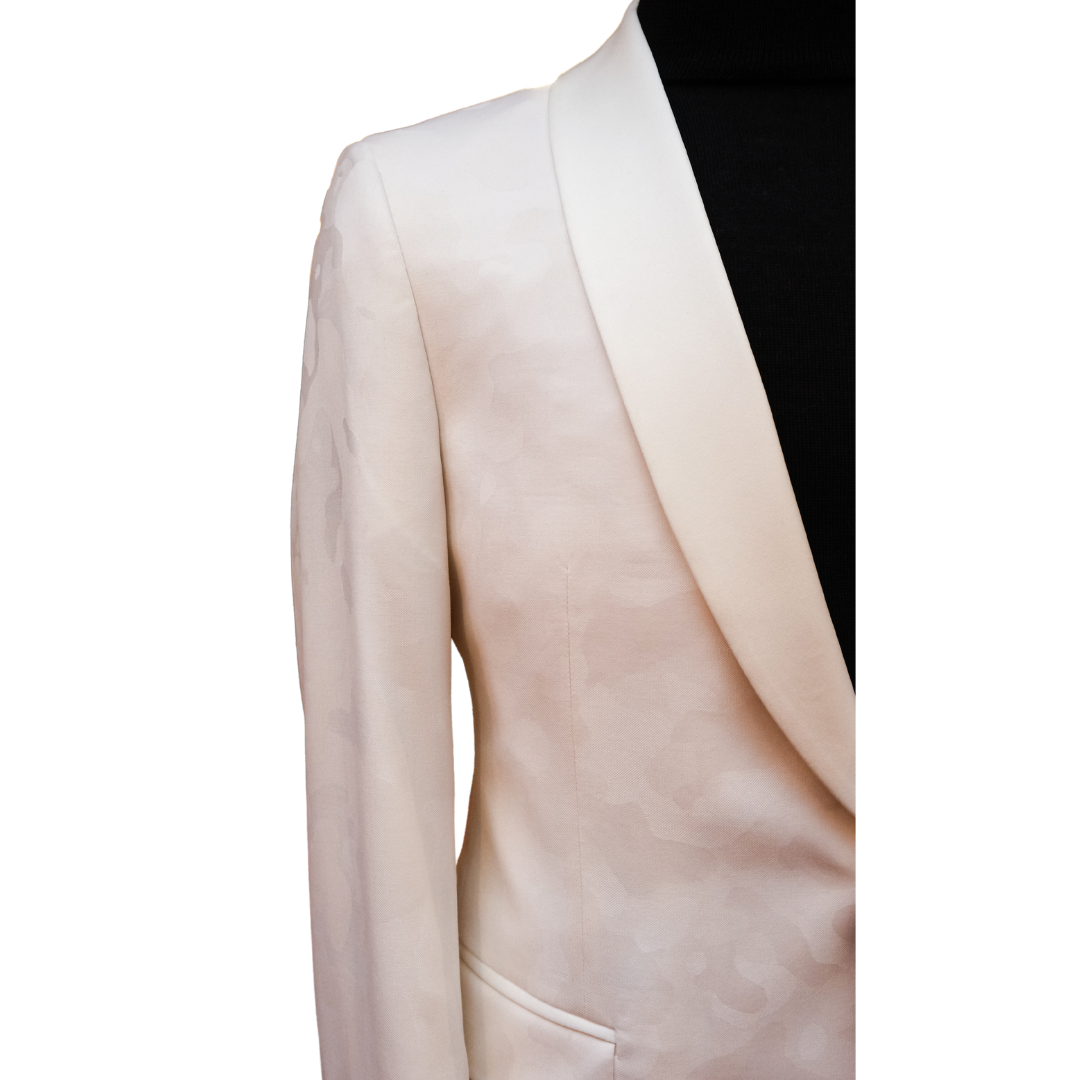 Gotstyle Fashion - NYFS Blazers Tonal Camo Shawl Lapel - Wool/Silk Blazer