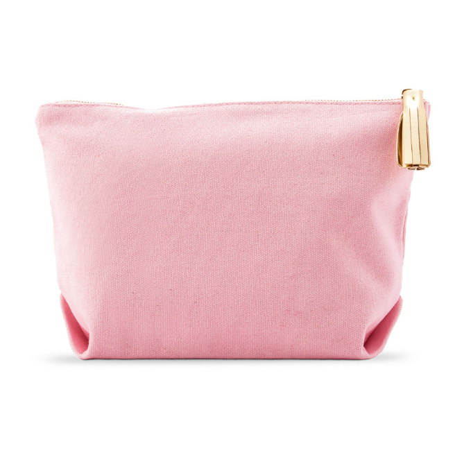 Gotstyle Fashion - Weddingstar Gifts Large Canvas Makeup And Toiletry Bag - Pastel Pink