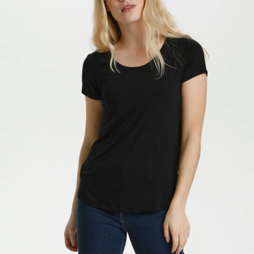 Regular Fit O-Neck Tee - Black