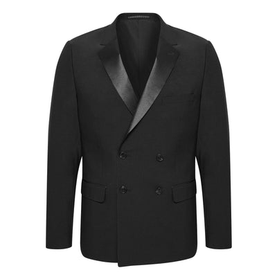Gotstyle Fashion - Matinique Tuxedo Double Breasted Notch Lapel Tuxedo Blazer - Black