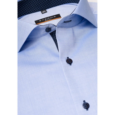 Gotstyle Fashion - Eterna Collar Shirts Oxford Slim Fit Cutaway Collar Shirt - Blue