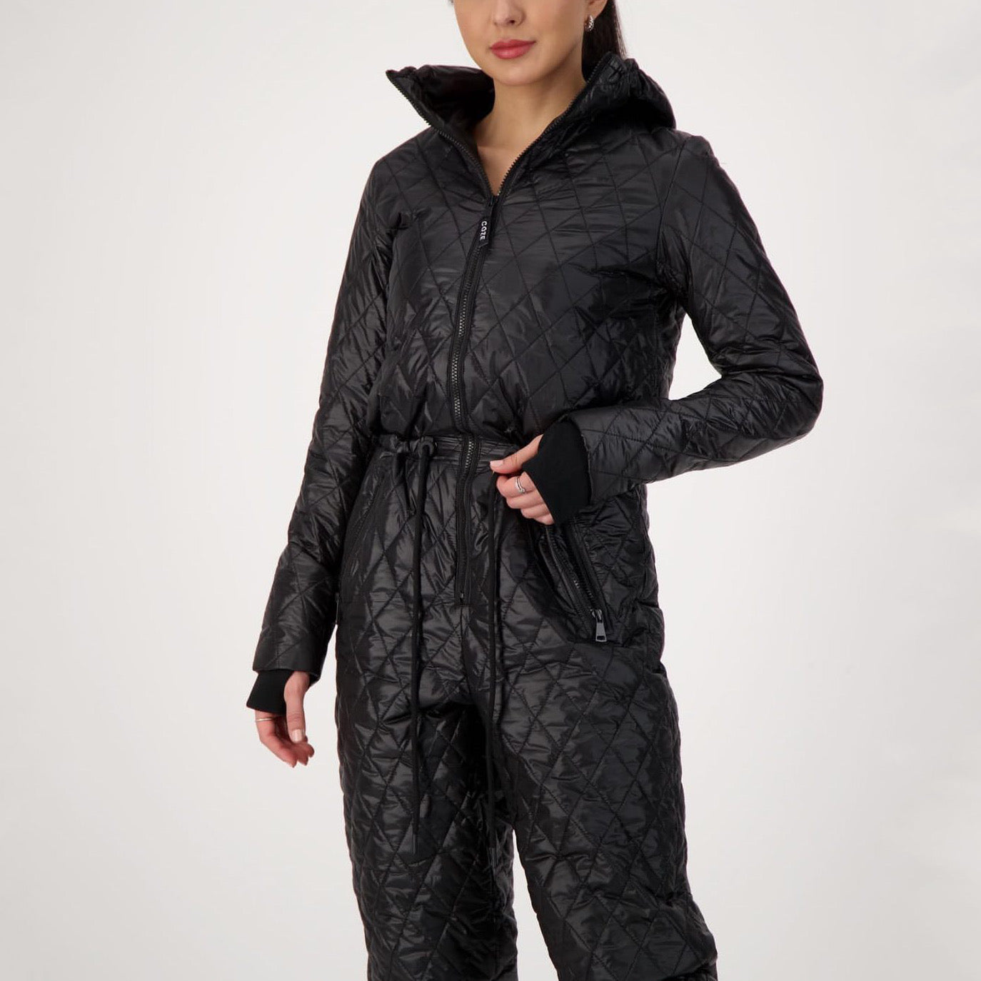 Gotstyle Fashion - COZE Jumpsuits Insulated Jumpsuit with Hood - Black