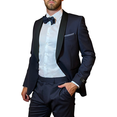 Gotstyle Fashion - Horst Tuxedo Shawl Collar Tuxedo Suit - Navy