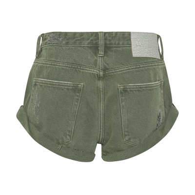 Gotstyle Fashion - One Teaspoon Shorts Low Waist Relaxed Fit Destructed Shorts - Army