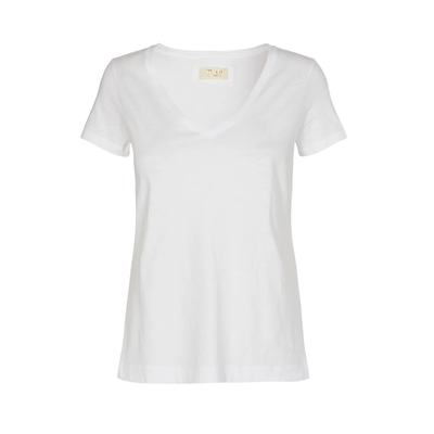 Gotstyle Fashion - Mos Mosh T-Shirts Deep V-Neck Tee - White