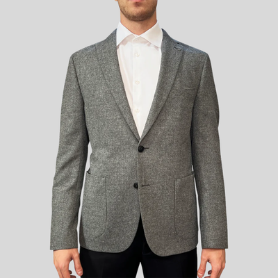 Gotstyle Fashion - Digel Blazers Patch Pocket Flanella Jersey Blazer - Grey