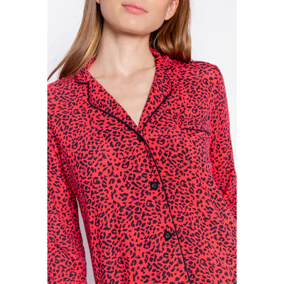 Gotstyle Fashion - PJ Salvage PJs Leopard Print Jersey PJ Set - Red