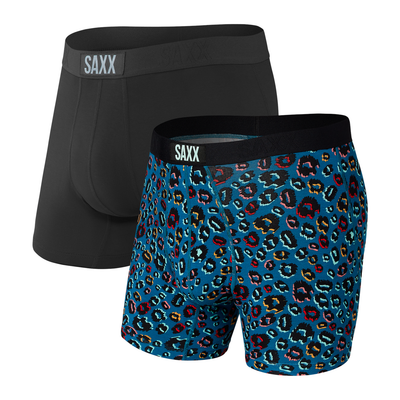 Gotstyle Fashion - Saxx Underwear Vibe Boxer Modern Fit 2 Pack - Pop Spots / Black