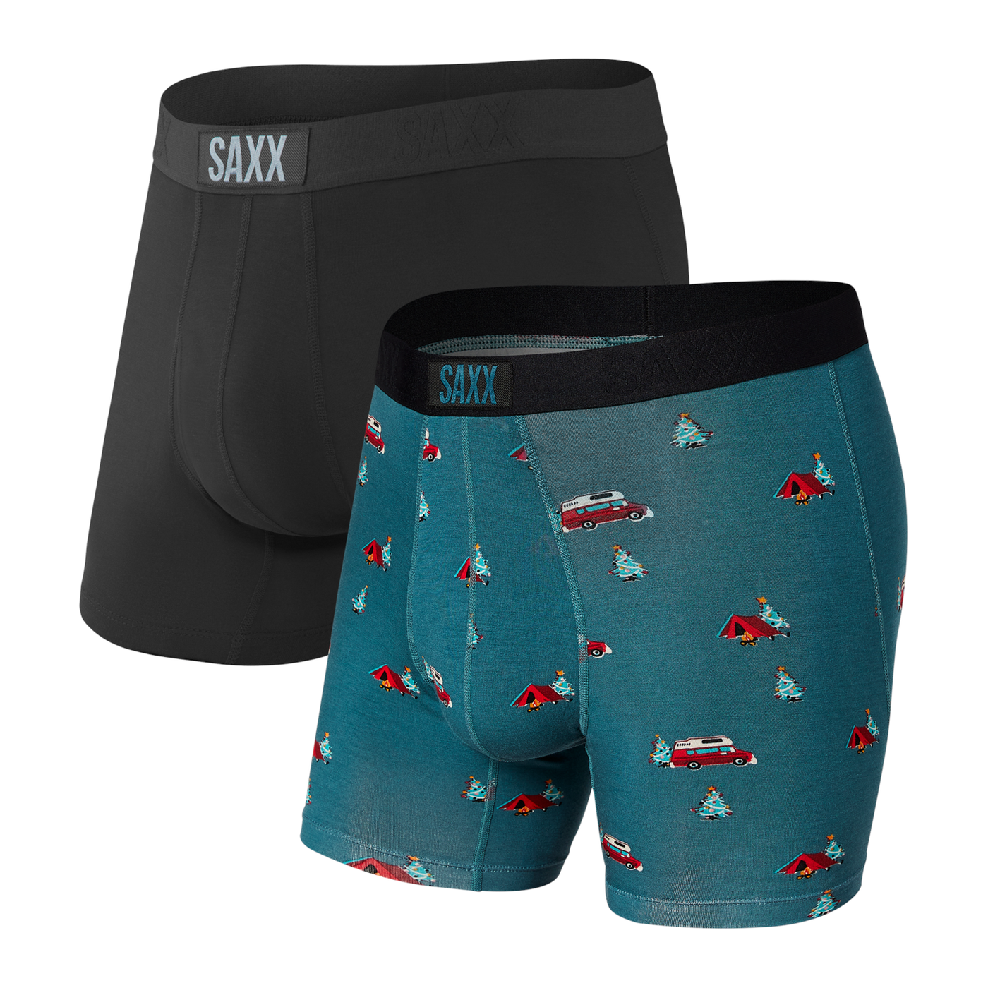 Gotstyle Fashion - Saxx Underwear Vibe Boxer Modern Fit 2 Pack - Woodsy Holiday / Buffalo