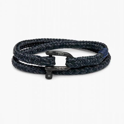 Gotstyle Fashion - Pig & Hen Jewellery Salty Steve Wrap Rope Bracelet - Navy/Slate/Black
