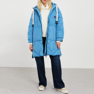 Gotstyle Fashion - Ottod'Ame Jackets Oversized Hooded Puffer Jacket - Light Blue