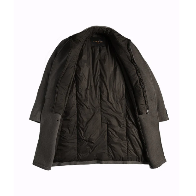 Gotstyle Fashion - Cardinal Of Canada Jackets Herringbone Wool / Cashmere Top Coat - Charcoal