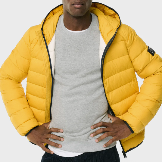 Gotstyle Fashion - Ecoalf Jackets Recycled Polyester Primaloft Padding Hooded Jacket - Yellow