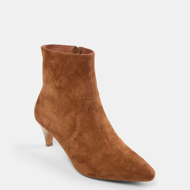 Gotstyle Fashion - Sofie Schnoor Shoes Suede Leather Zip Ankle Boot - Cognac