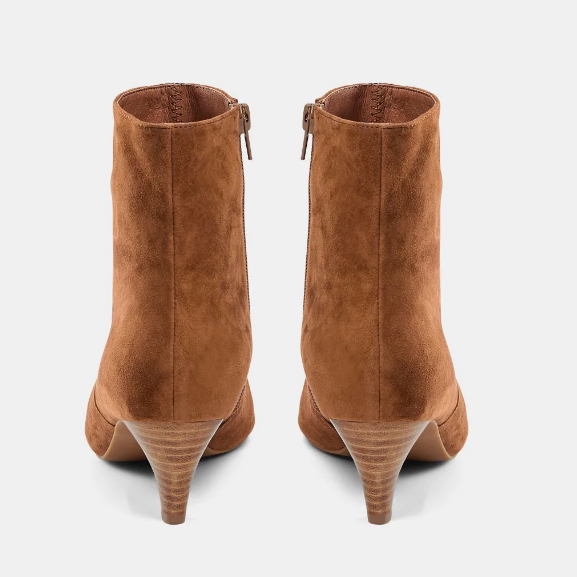 Gotstyle Fashion - Sofie Schnoor Shoes Suede Leather Zip Ankle Boot - Cognac