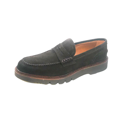 Gotstyle Fashion - Calce Shoes Suede Leather Lug Tread Penny Loafer - Brown