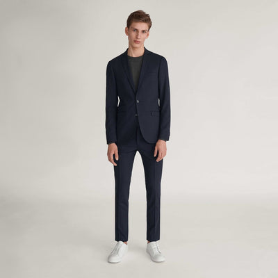 Gotstyle Fashion - Tiger Of Sweden Suits Solid Wool Slim Fit Suit Separates - Navy