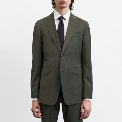 Gotstyle Fashion - Tiger Of Sweden Suits Wool Blend Plain Weave Blazer - Green