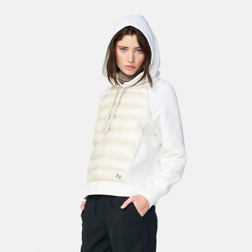 Gotstyle Fashion - Holden Sweatshirts Hybrid Down Pullover Hoodie - Off White