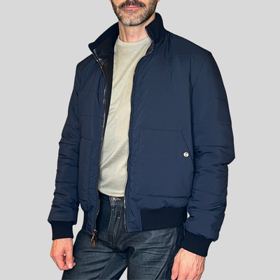 Gotstyle Fashion - Manzoni 24 Jackets Reversible Nappa Leather Jacket - Dark Navy