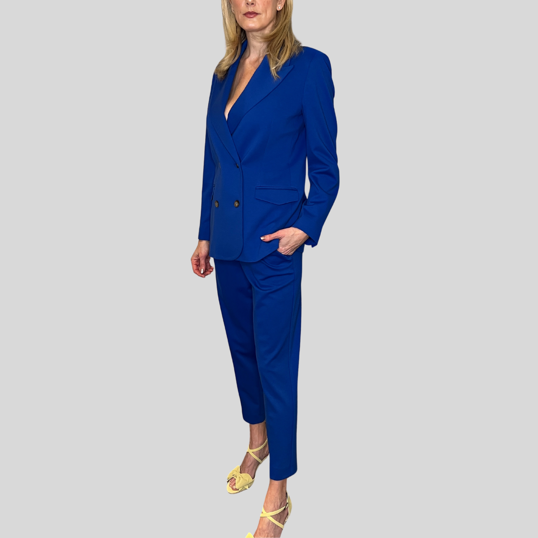 Gotstyle Fashion - Normeet Blazers Double Breasted Viscose Blazer - Blue