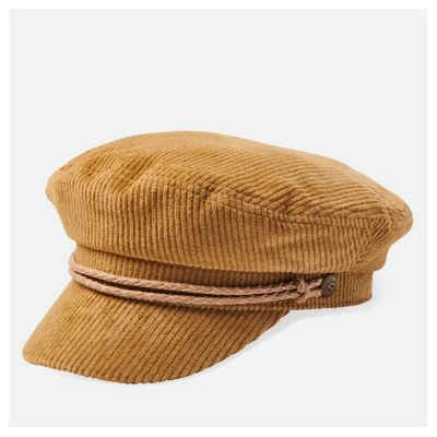 Gotstyle Fashion - Brixton Hats Cord Fiddler Fisherman Cap - Brown Cord