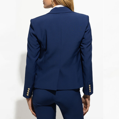 Gotstyle Fashion - Generation Love Blazers Tailored Double Breasted Crepe Blazer - Navy